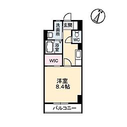 メゾン呉駅前 1Kの間取図画像