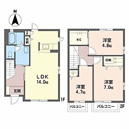 ディアスY 3LDKの間取図画像