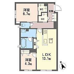 物件の間取り