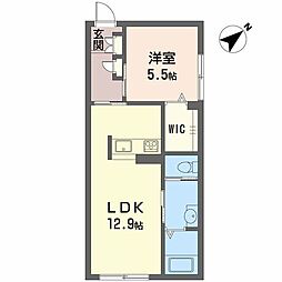 Peppergrassgarden&Apts 1LDKの間取図画像