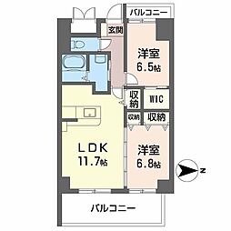 ヴィラージュ緑井 2LDKの間取図画像
