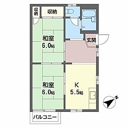 フレグランスViva 2Kの間取図画像