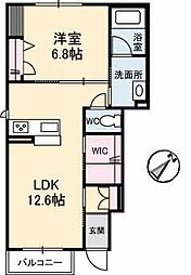 メゾンドセルディール 1LDKの間取図画像