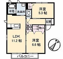 間取図画像 2LDK