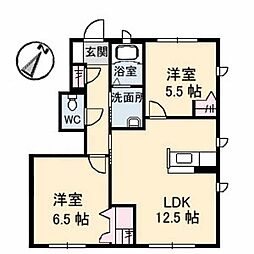 間取図画像 2LDK
