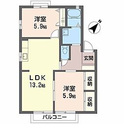 間取図画像 2LDK