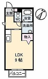メゾン・ド・モンターニュ ワンルームの間取図画像