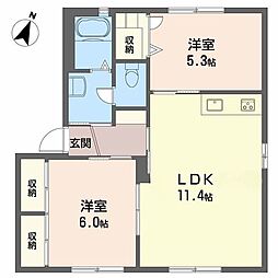 間取図画像 2LDK