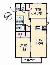 間取図画像 2LDK