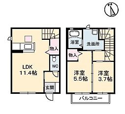間取図画像 2LDK