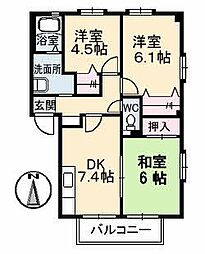 間取図画像 3DK
