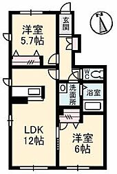間取図画像 2LDK