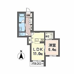 間取図画像 1LDK