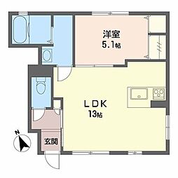 シャーメゾンサン・フローリッシュ 1LDKの間取図画像