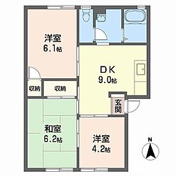 ファミール川原 3DKの間取図画像