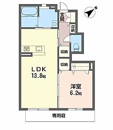 シャーメゾン長堀 1LDKの間取図画像
