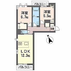 物件の間取り