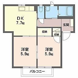 間取図画像 2DK