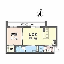 間取図画像 1LDK
