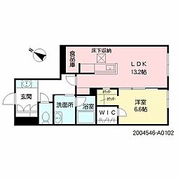 Verdeclaro 1LDKの間取図画像