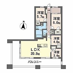 Nudgeone.照葉 4LDKの間取図画像