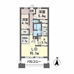 Nudgeone.照葉 3SKの間取図画像