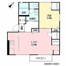 シー・マギー 1LDKの間取図画像