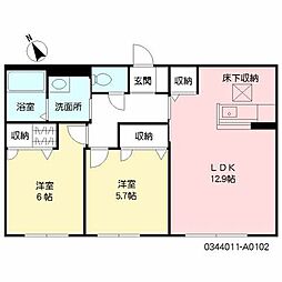 間取図画像 2LDK