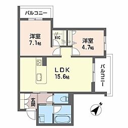 間取図画像 2LDK