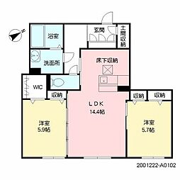 間取図画像 2LDK