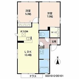 間取図画像 2LDK