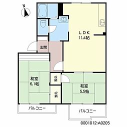 間取図画像 2LDK