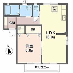 間取図画像 1LDK