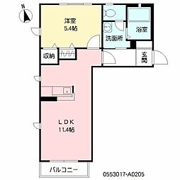 間取図画像 1LDK