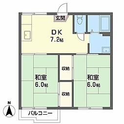 間取図画像 2DK