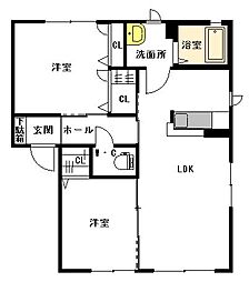 間取図画像 2LDK