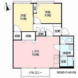 間取図画像 2LDK