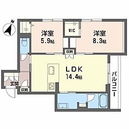 間取図画像 2LDK
