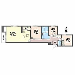 ＷｉｔｈＰｌｕｓ上熊本駅前 1階3LDKの間取り