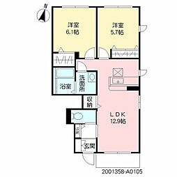 間取図画像 2LDK