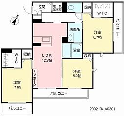 間取図画像 3LDK