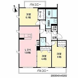 グラード 3LDKの間取図画像
