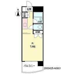 ミタカホーム11 ワンルームの間取図画像