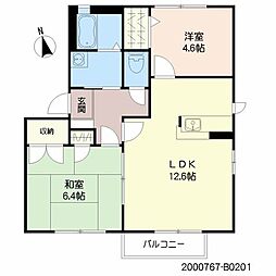 間取図画像 2LDK