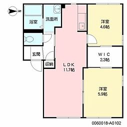 間取図画像 2LDK