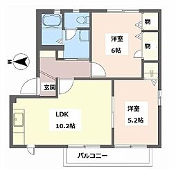間取図画像 2LDK