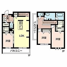 フェリシード三国ヶ丘 3LDKの間取図画像