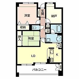 ステラ中百舌鳥 2SLDKの間取図画像