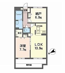 ヒルビレッジ 1SLDKの間取図画像