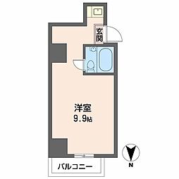 グランドメゾン長堀橋 ワンルームの間取図画像
